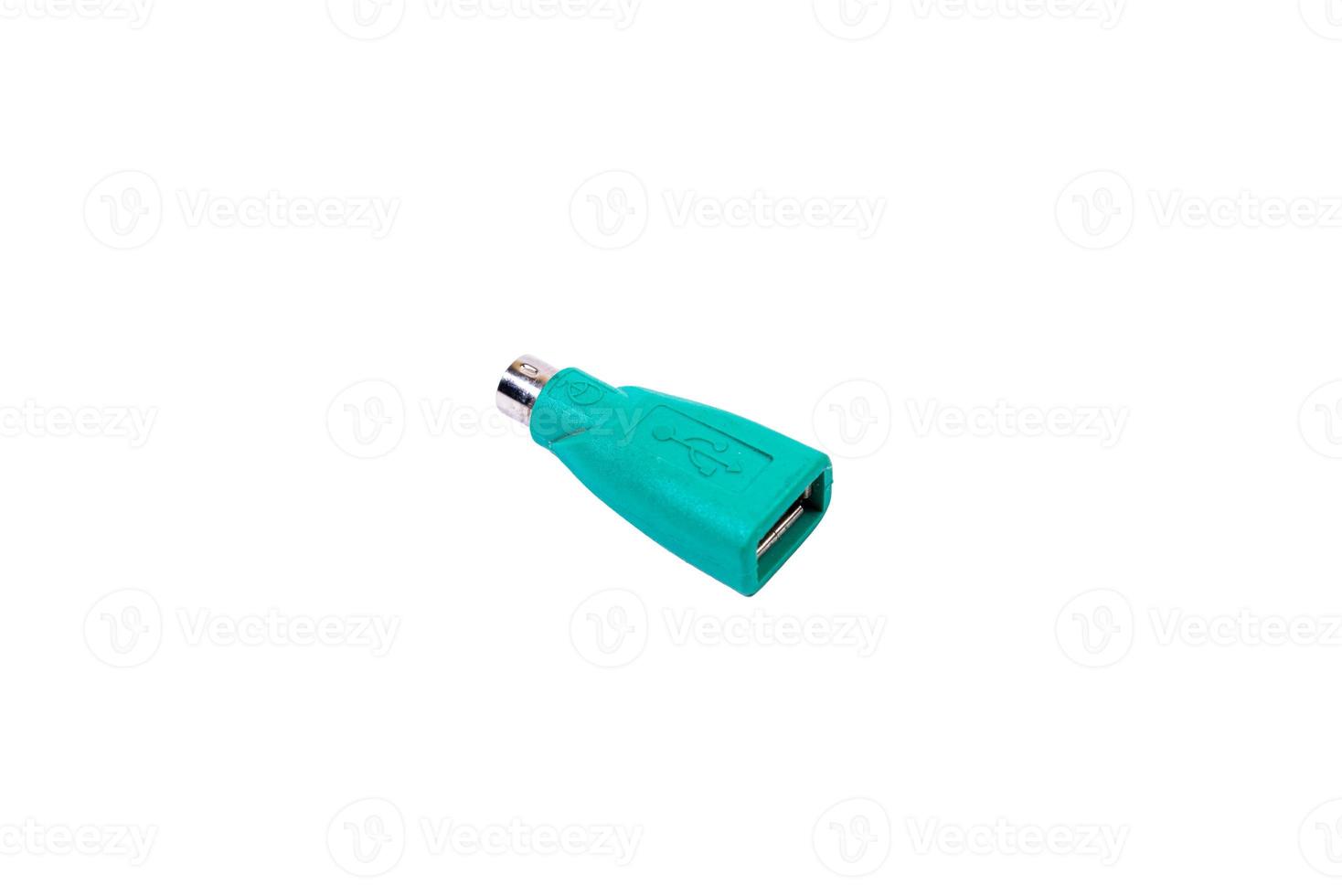 various converter cables adapters for computers and smartphones HDMI VGA USB DVI DP isolated on white photo