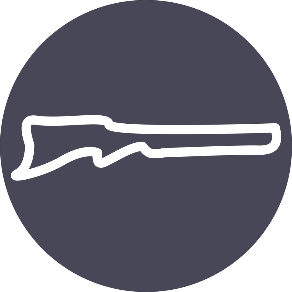 Old gunshot, illustration, vector, on a white background. vector