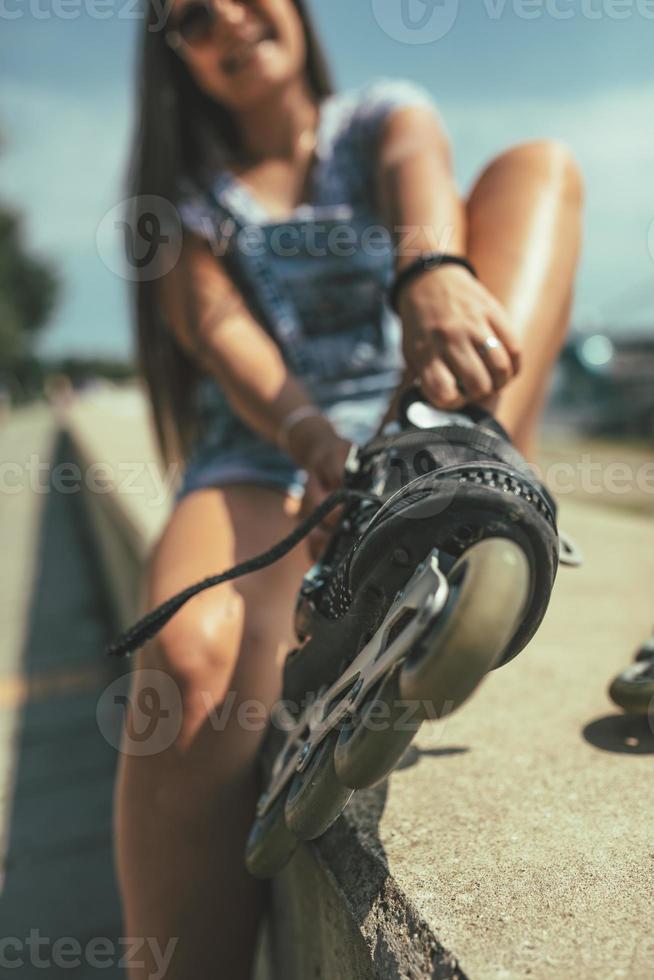 Preparing For Roller Skating photo