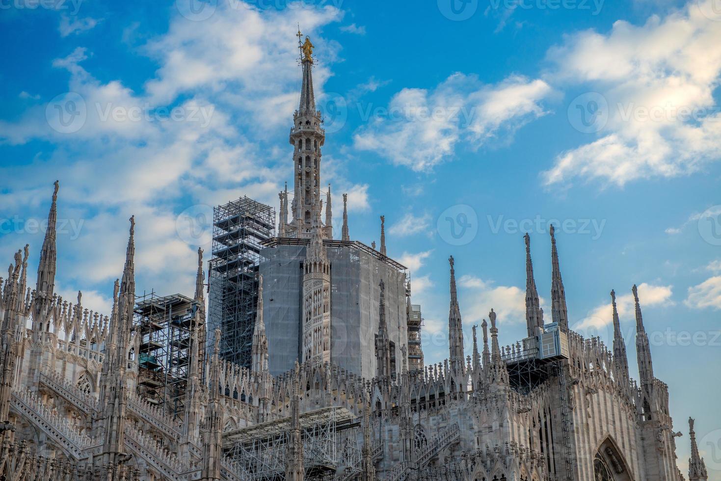 Spiers of the milan cathedral photo