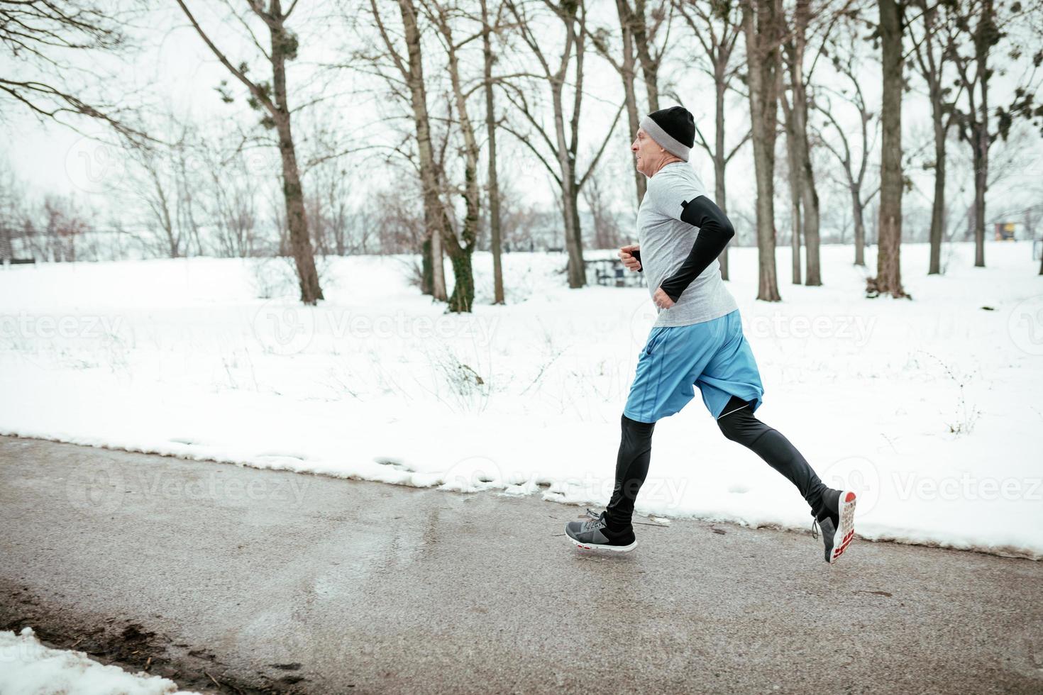 Winter Jogging view photo