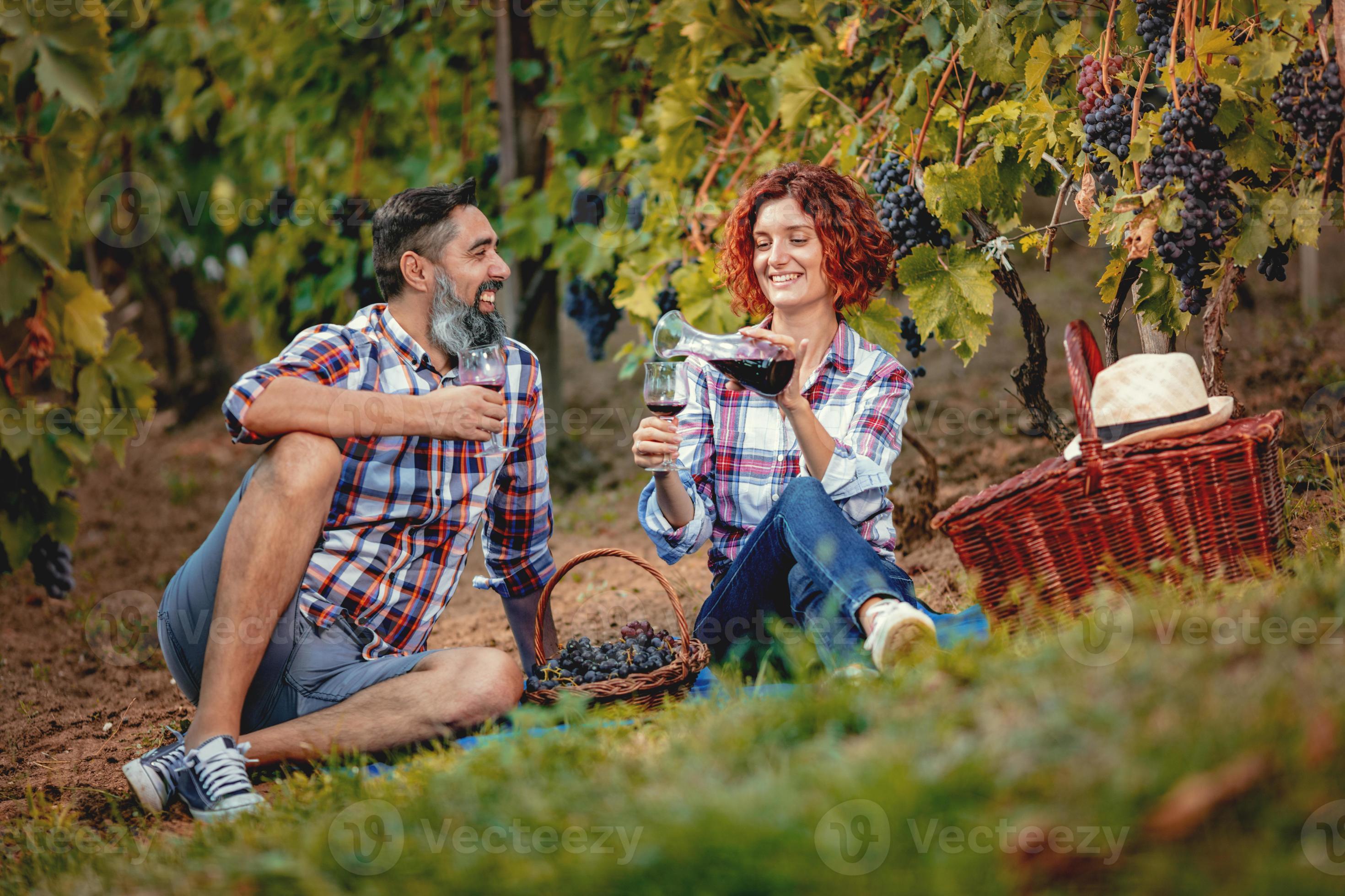 Picnic At Vineyard 13880913 Stock Photo at Vecteezy