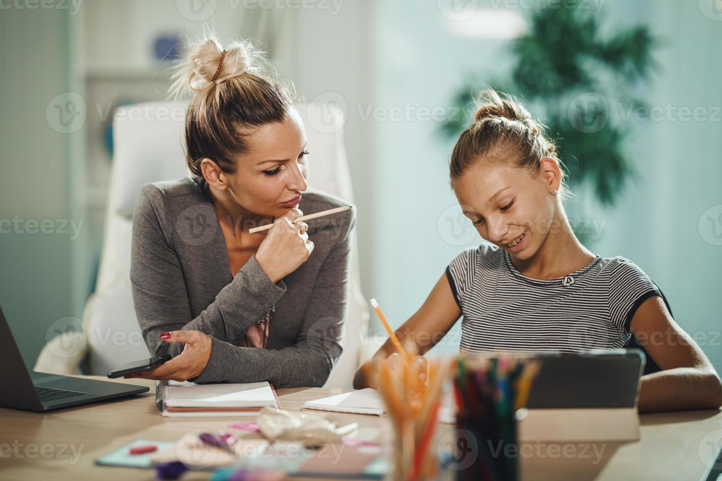 Homeschooling at home photo