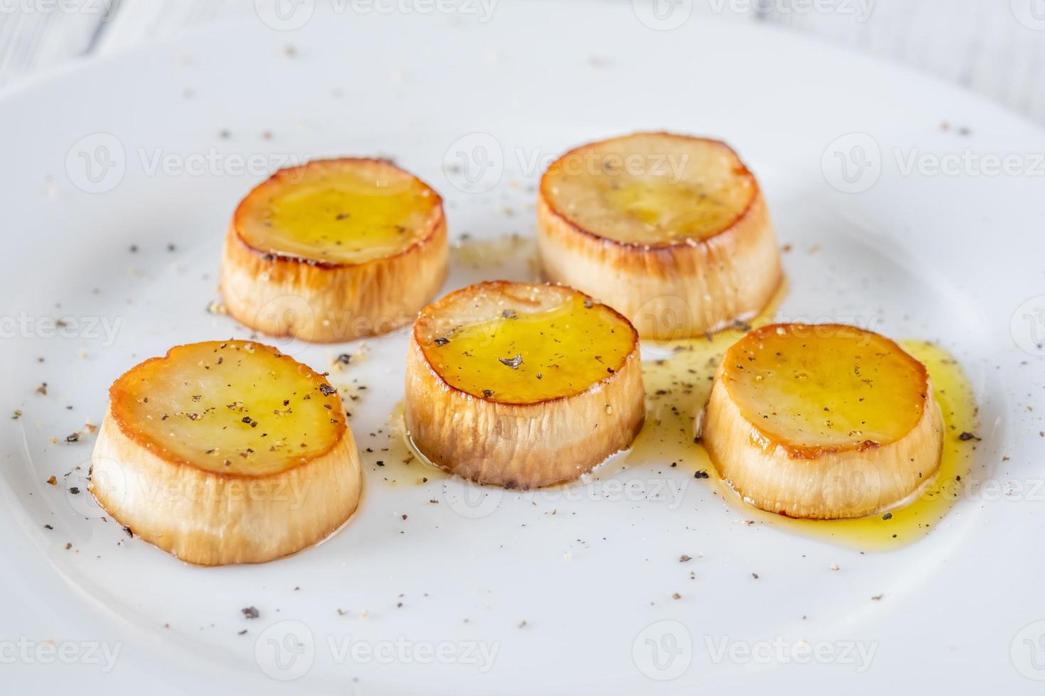 King oyster mushroom scallops photo