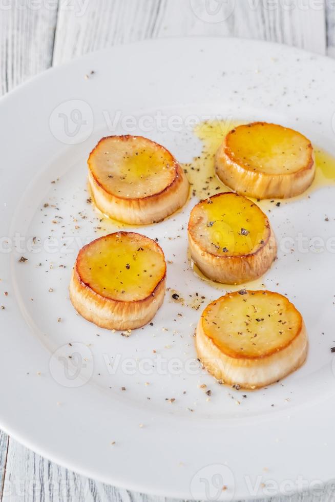 King oyster mushroom scallops photo