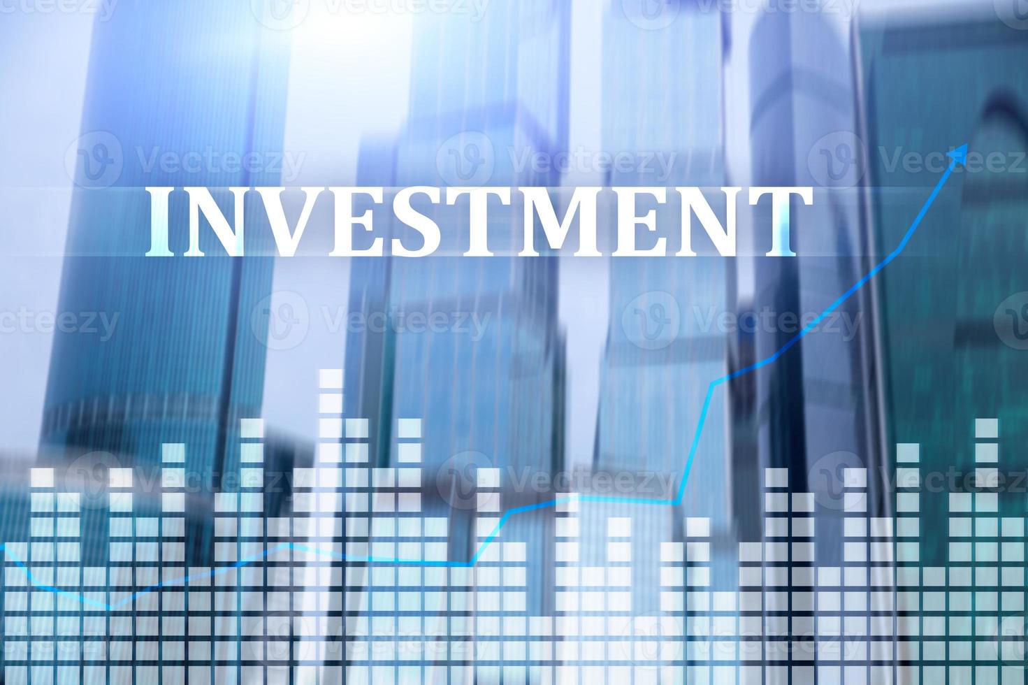 Investment, ROI, financial market concept. photo