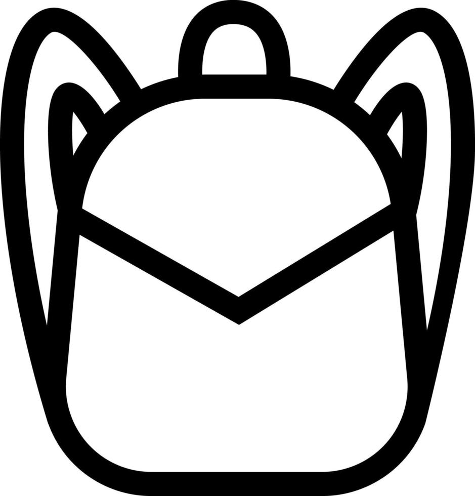 Mochila escolar, ilustración, vector sobre un fondo blanco.