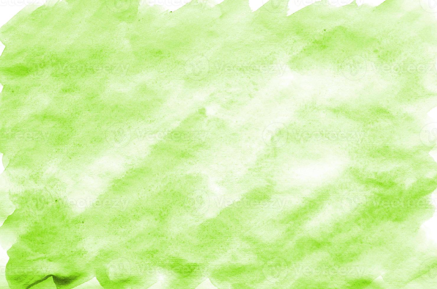 Light green watercolor background on white paper. For the text, textures, banners, leaflets, posters, with space for inscriptions. Watercolor design element for web decoration photo
