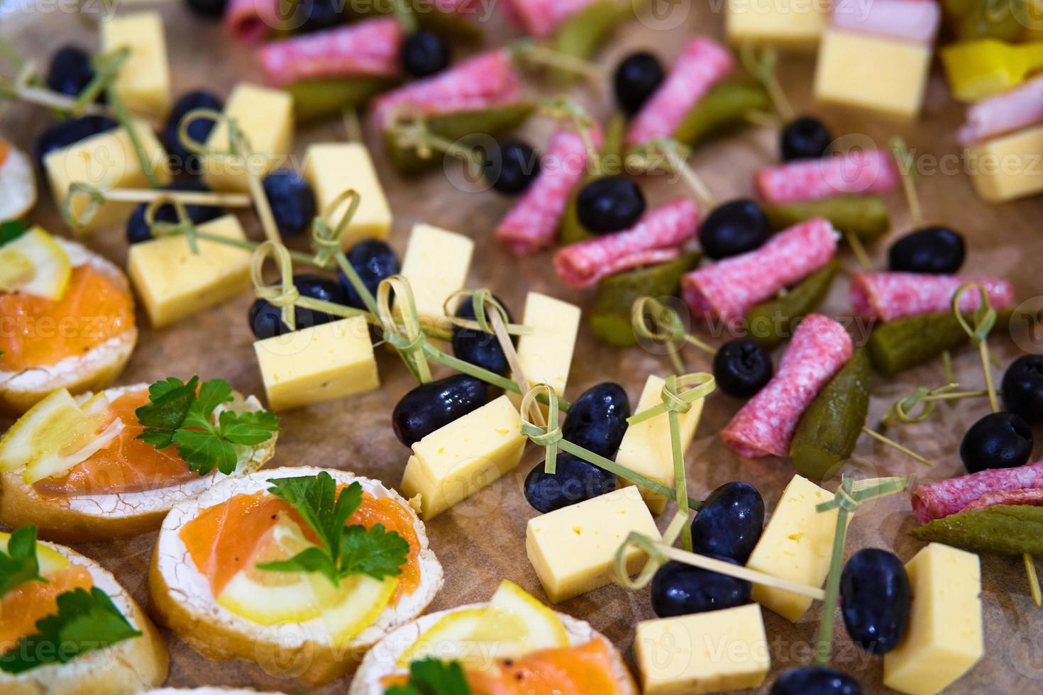 fast food snacks on a tray photo