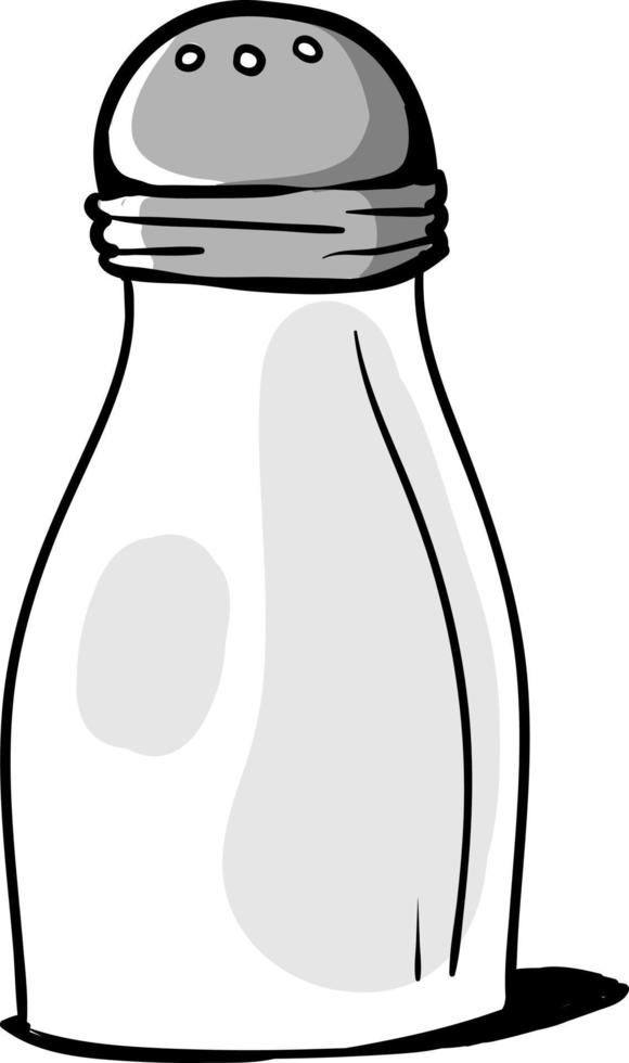 Salt shaker, illustration, vector on white background