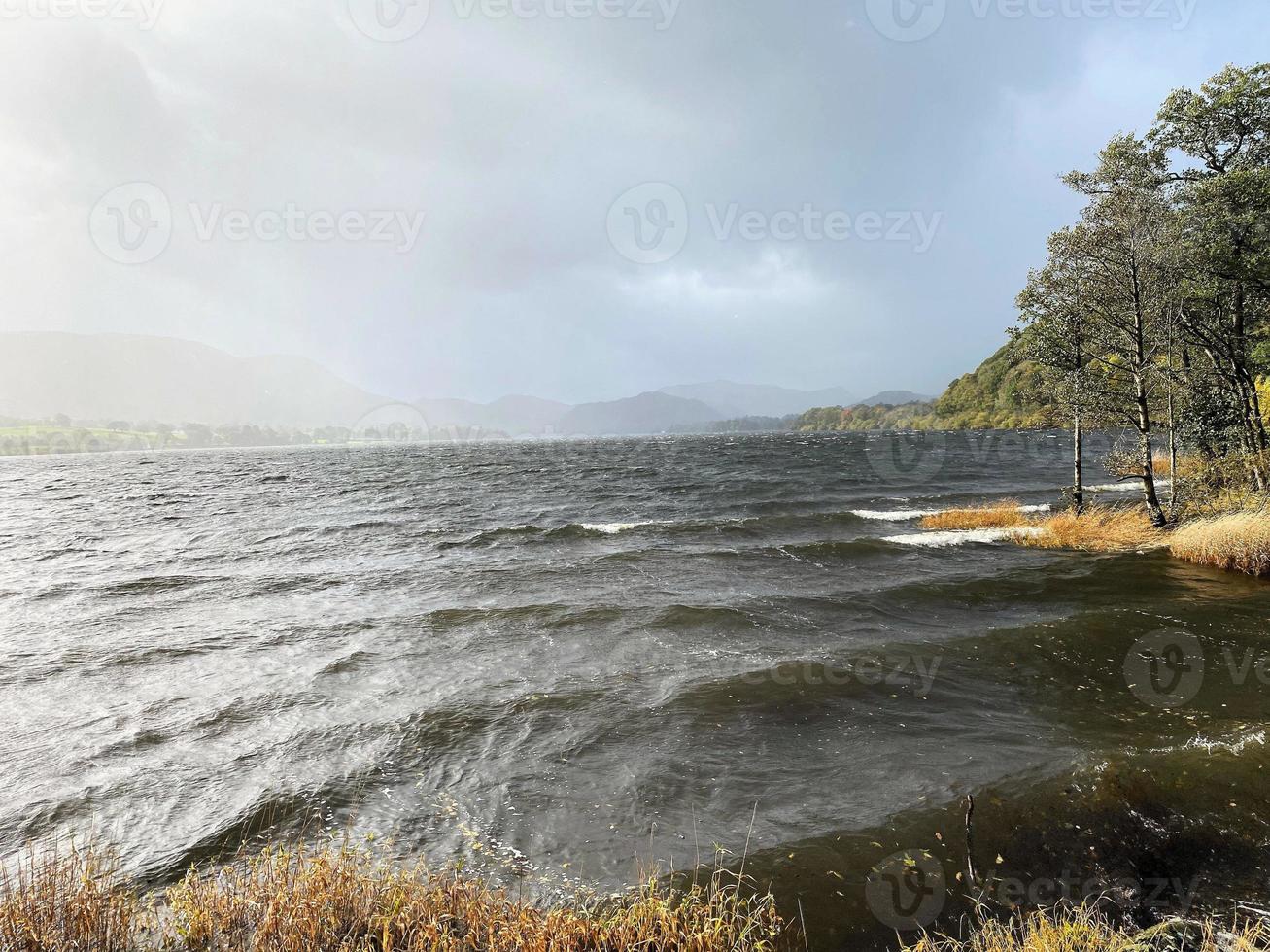 A view of Lake Ullswater in the Lake District photo
