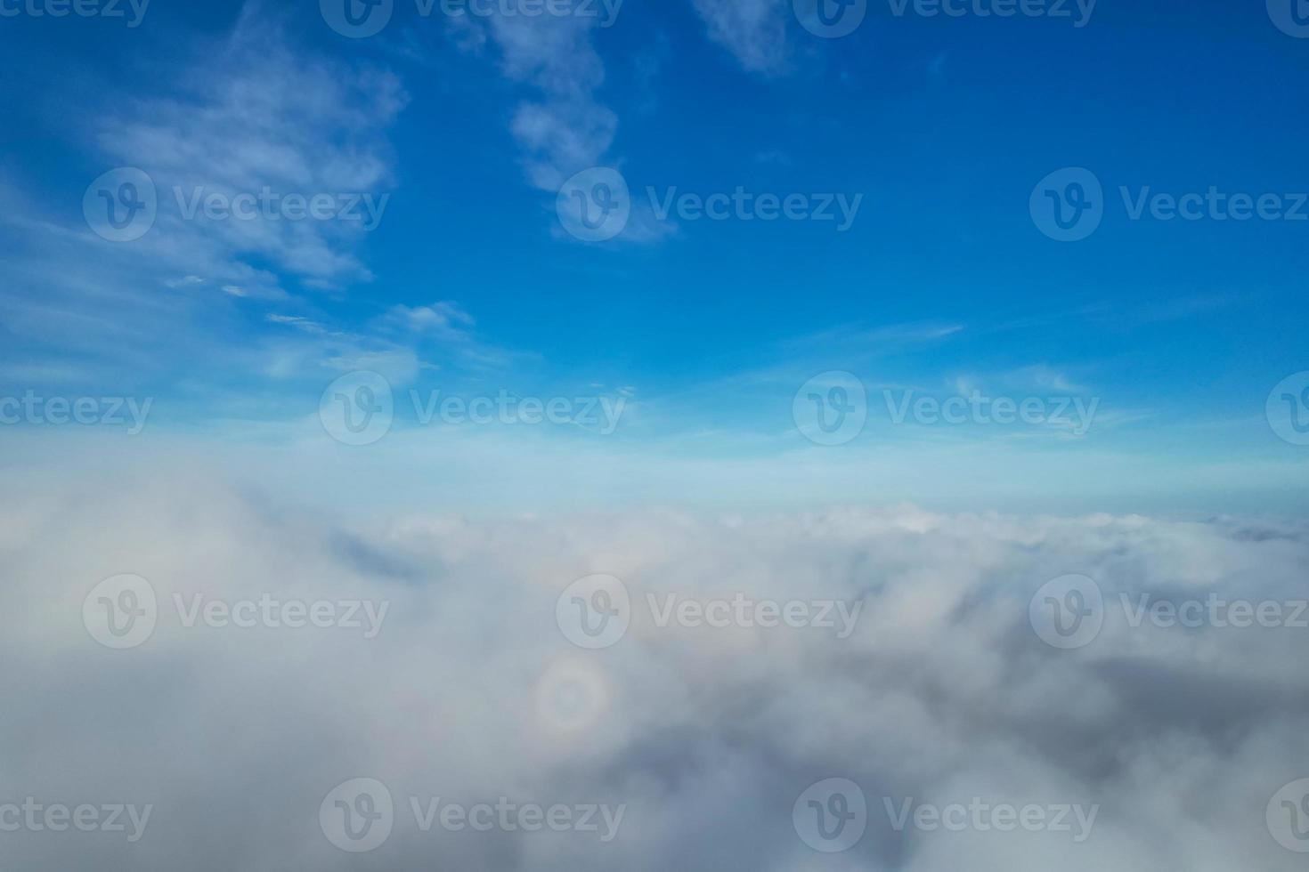 Gorgeous View of Clouds over British City photo