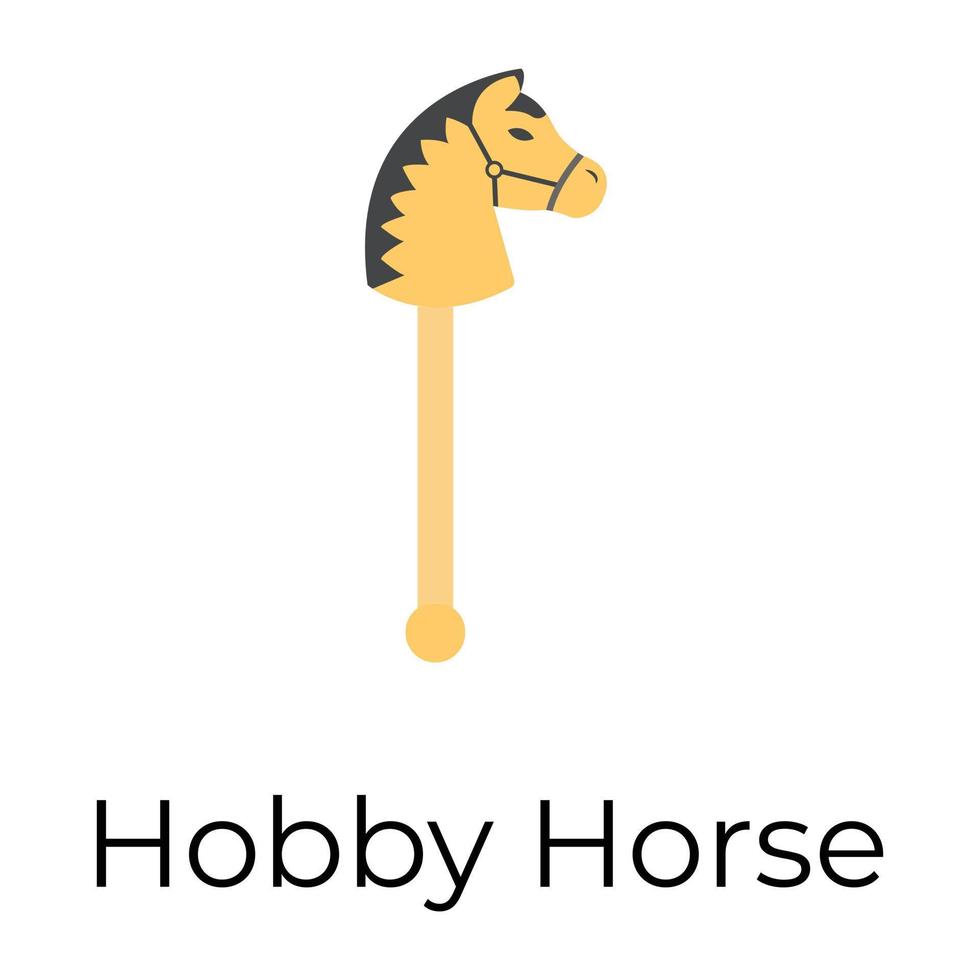 Trendy Hobby Horse vector