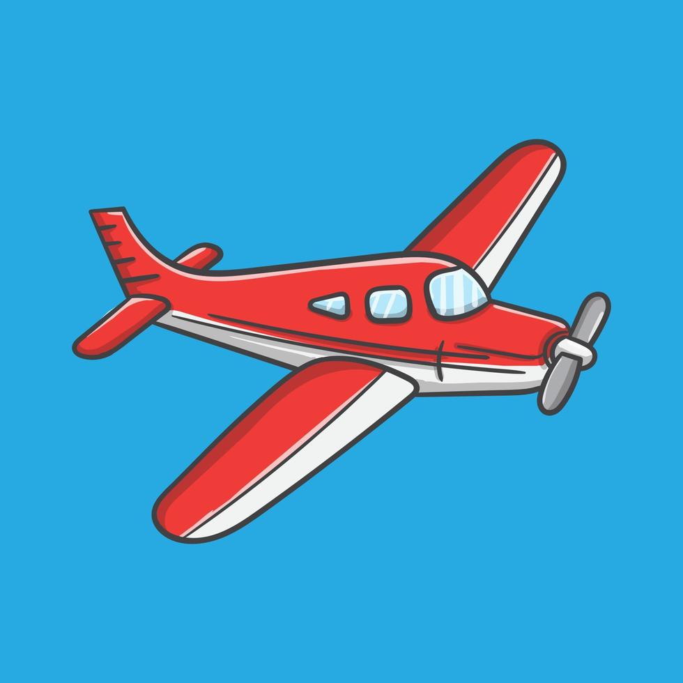 cute cartoon plane vector illustration good for sticker and children's book