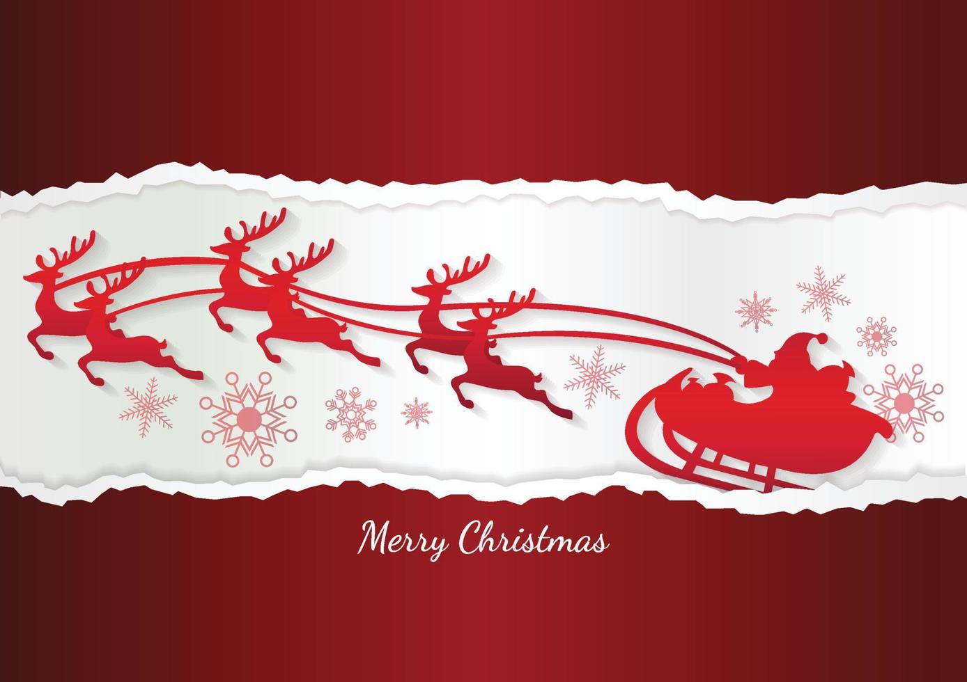 banner de navidad vector elementos de navidad sobre fondo rojo