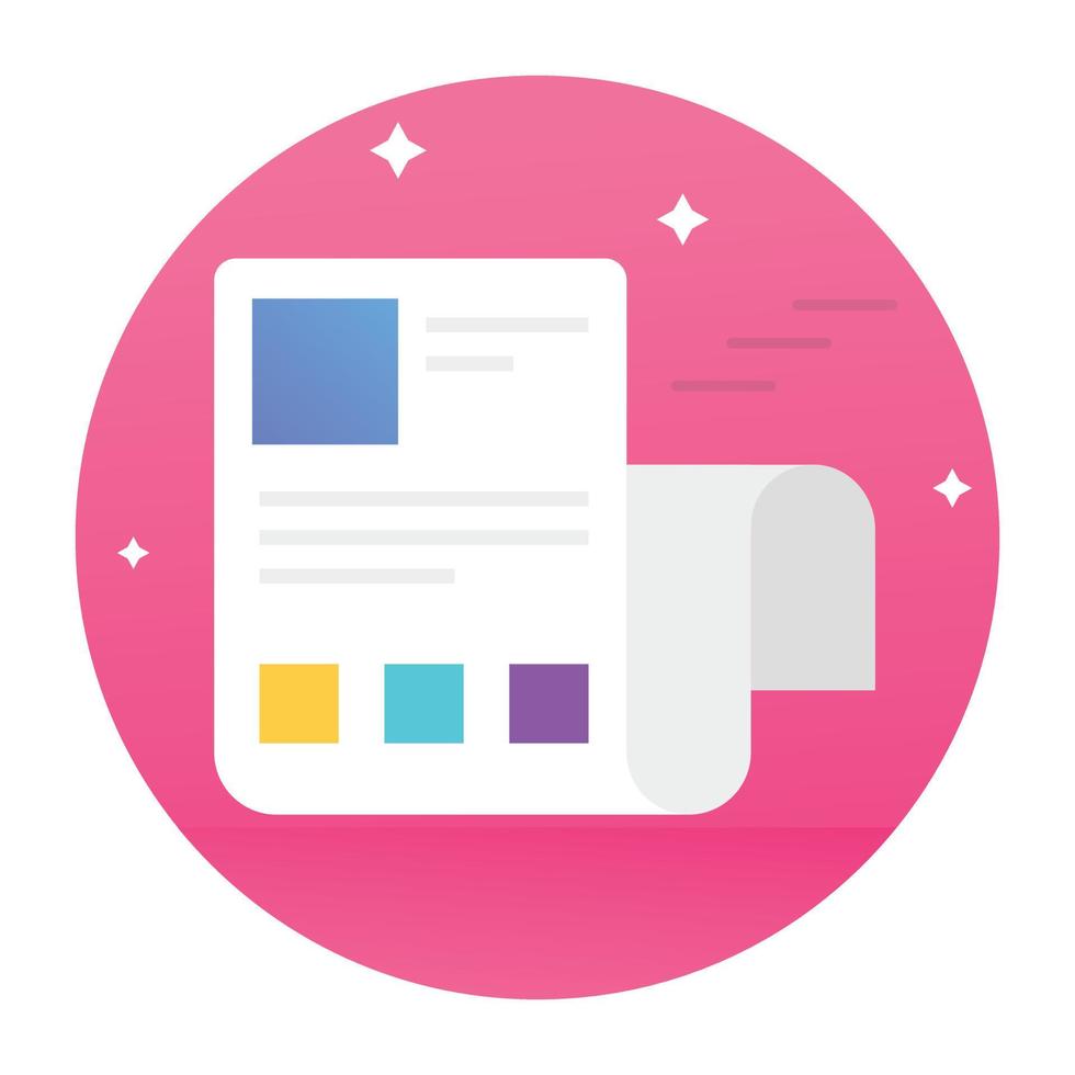 Trendy Blog Page vector