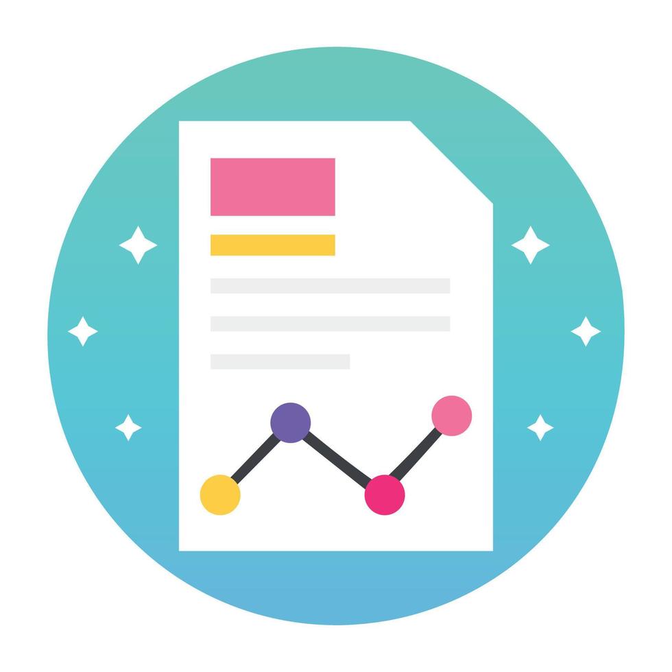 Trendy Trend Chart vector