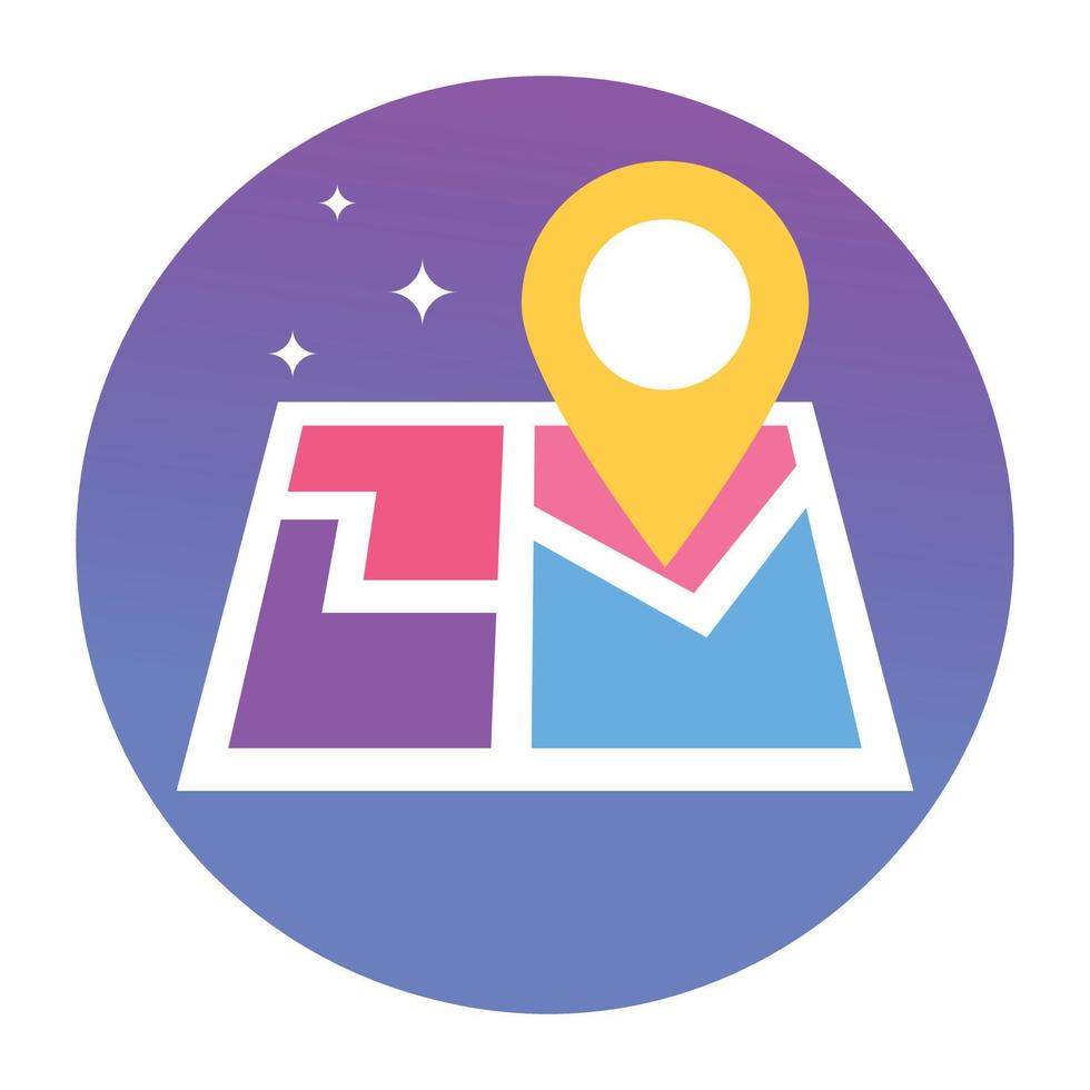 Trendy Map Navigation vector