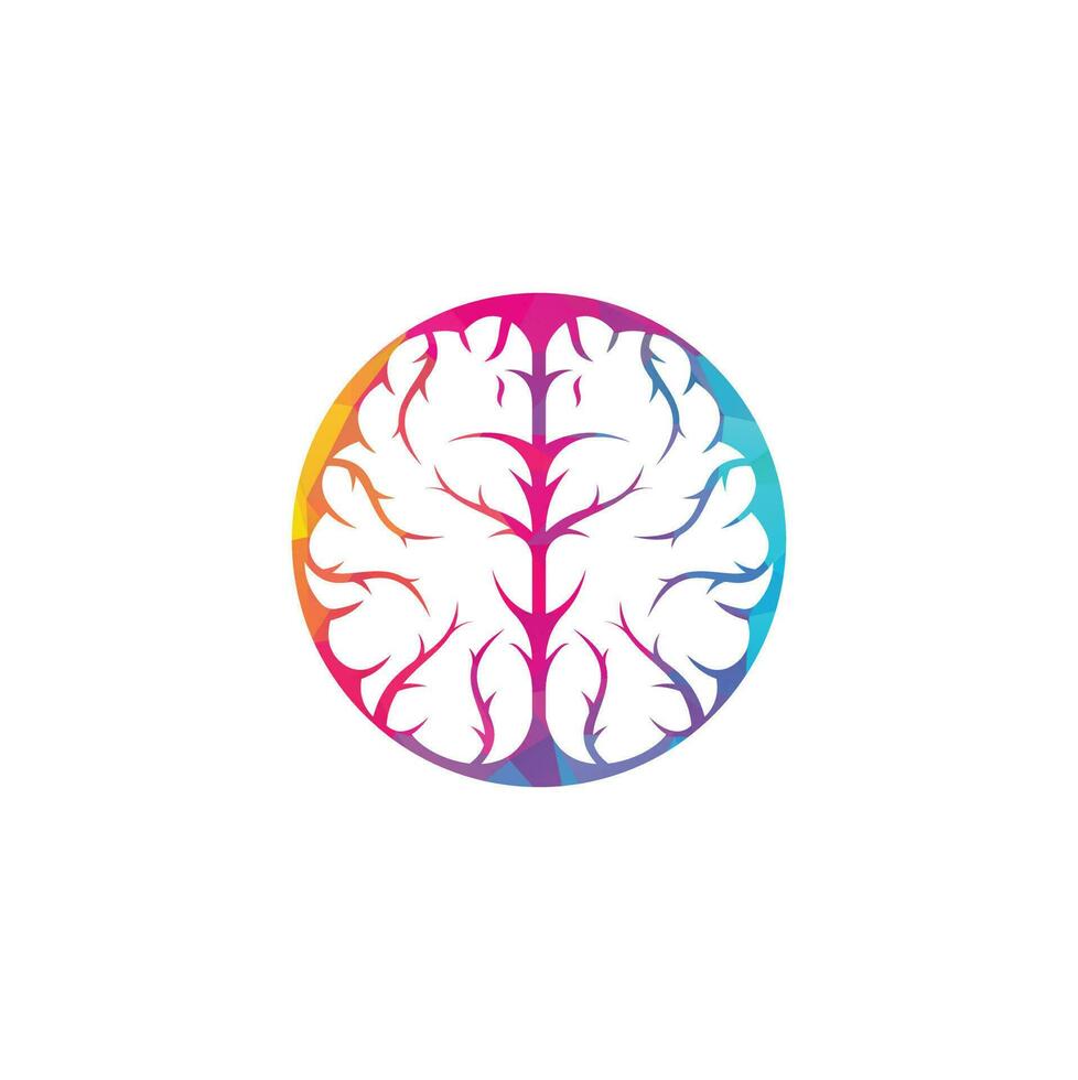 Creative brain logo design. Brainstorm power thinking brain Logotype icon vector