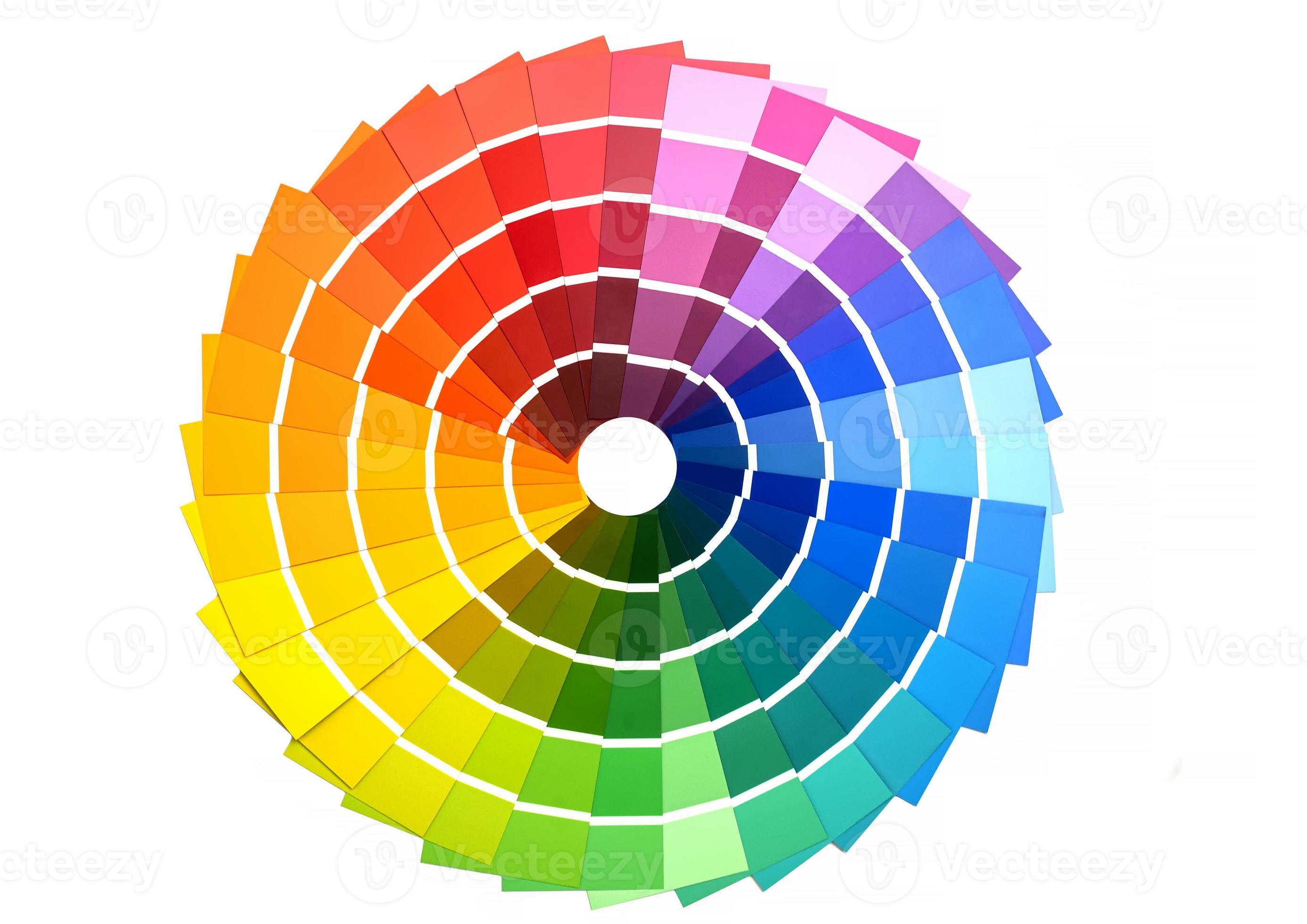 Color card palette, samples for colour definition. Guide of paint