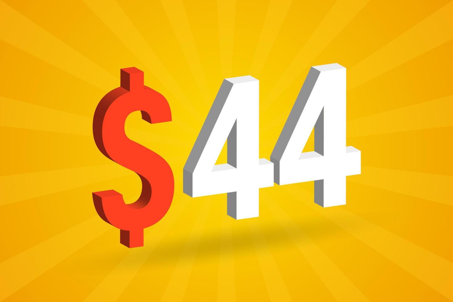 44 Usd S mbolo De Texto 3d 44 D lar De Los Estados Unidos 3d Con Fondo 44-usd-s-mbolo-de-texto-3d-44-d-lar-de-los-estados-unidos-3d-con-fondo