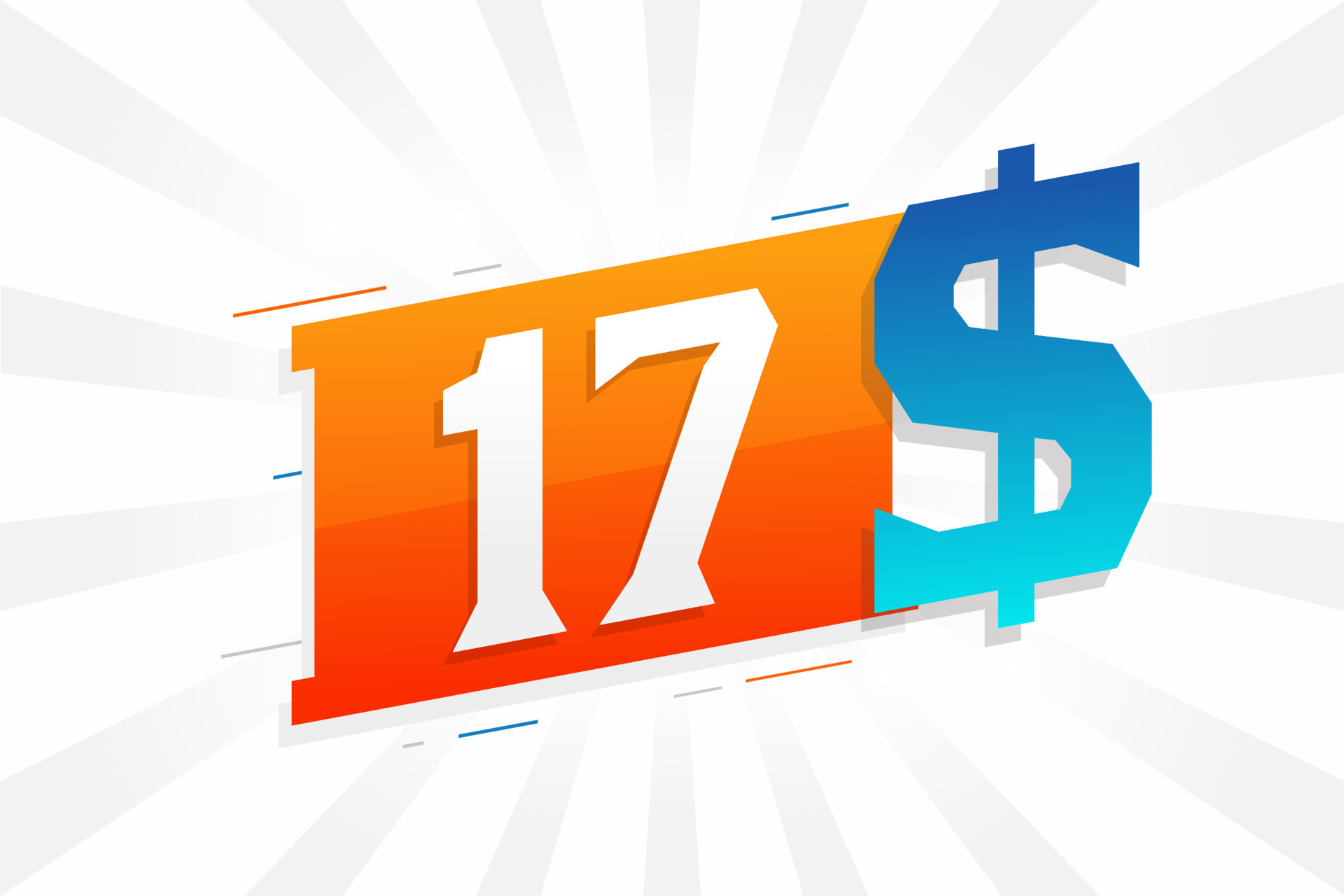 17 Dollar Currency Vector Text Symbol 17 USD United States Dollar 17-dollar-currency-vector-text-symbol-17-usd-united-states-dollar