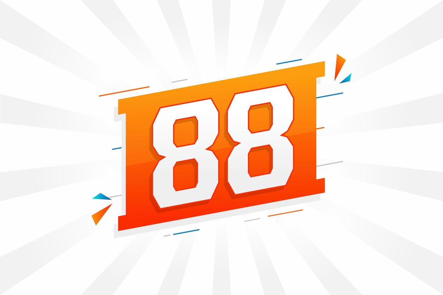 88 Number Vector Font Alphabet Number 88 With Decorative Element Stock 88-number-vector-font-alphabet-number-88-with-decorative-element-stock