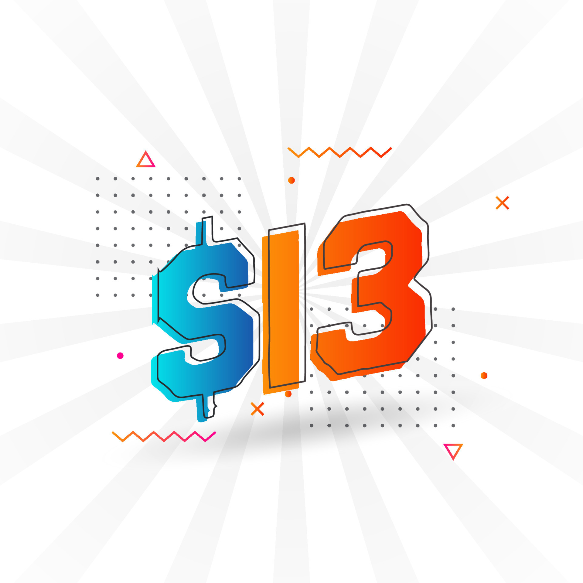 13 Dollar Currency Vector Text Symbol 13 USD United States Dollar 13-dollar-currency-vector-text-symbol-13-usd-united-states-dollar