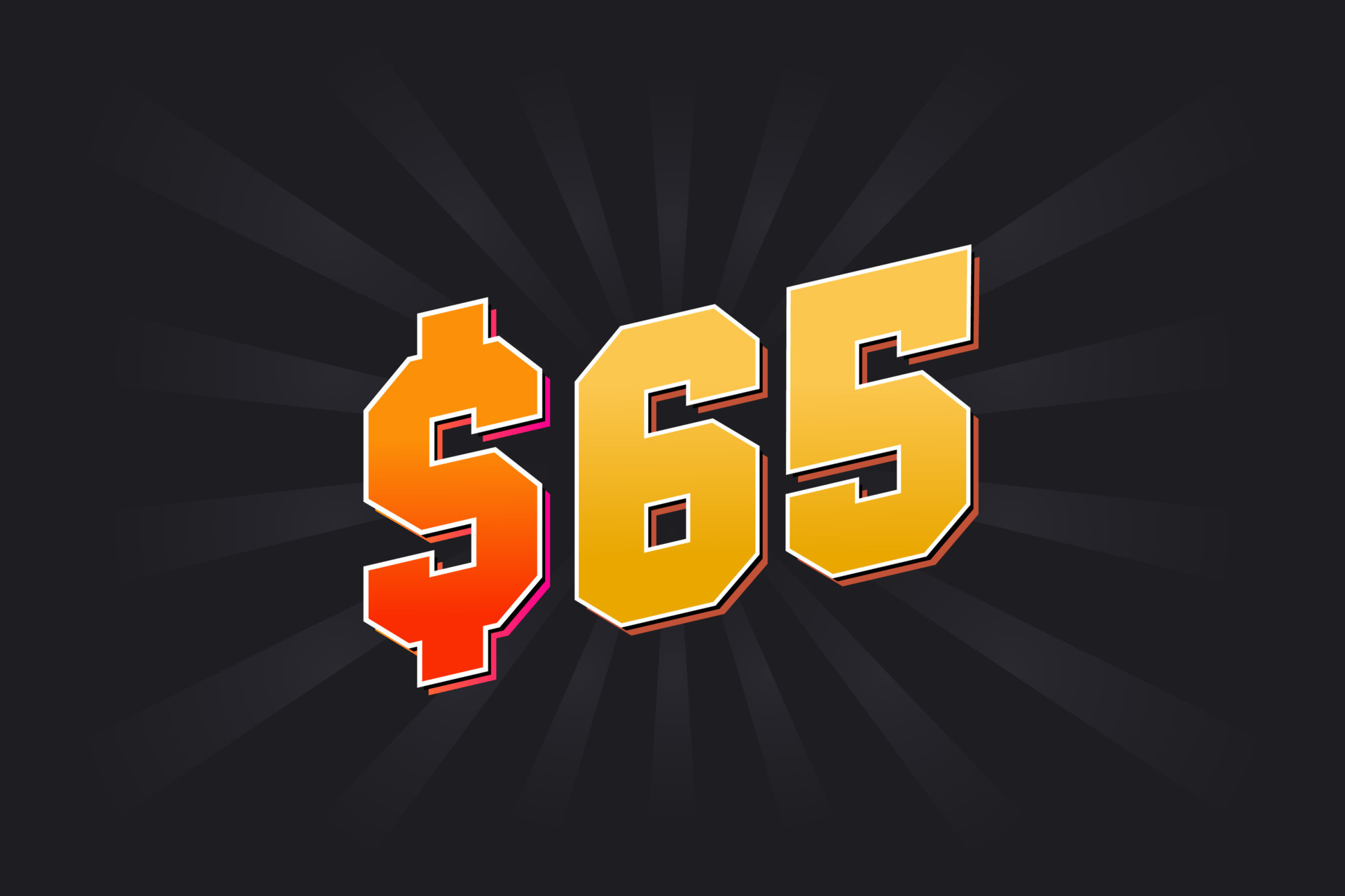 65 Dollar American Money Vector Text Symbol 65 USD United States 65-dollar-american-money-vector-text-symbol-65-usd-united-states