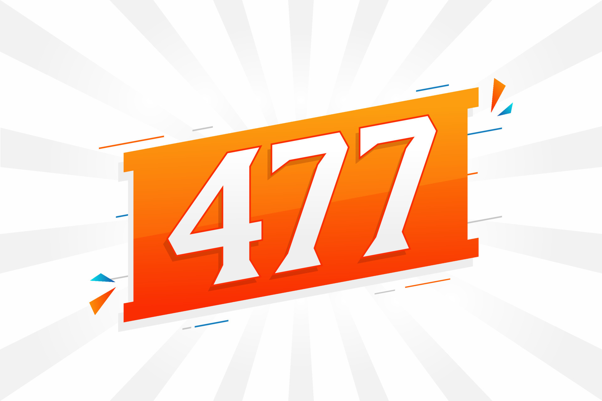477 Number Vector Font Alphabet Number 477 With Decorative Element 477-number-vector-font-alphabet-number-477-with-decorative-element