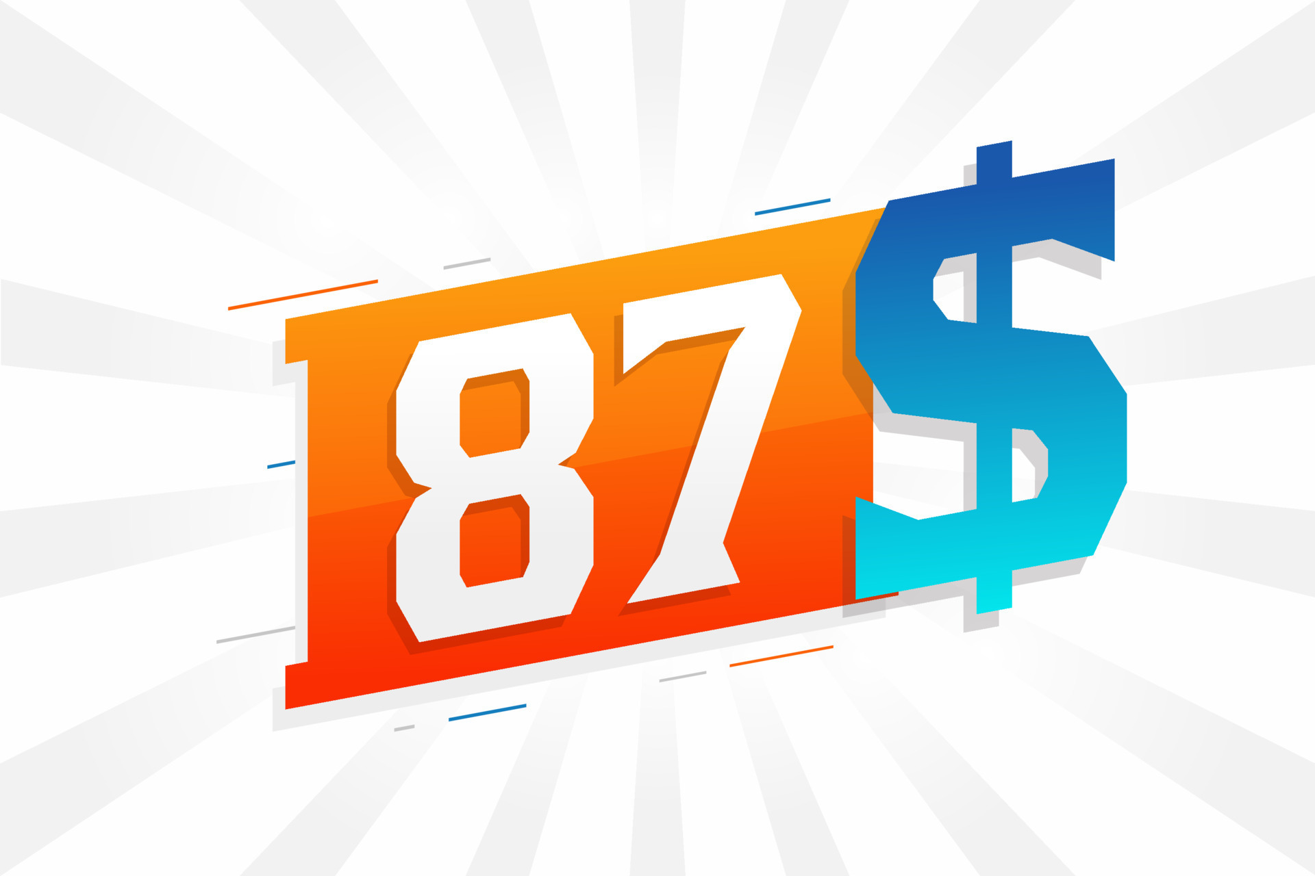 87 Dollar Currency Vector Text Symbol 87 USD United States Dollar 87-dollar-currency-vector-text-symbol-87-usd-united-states-dollar