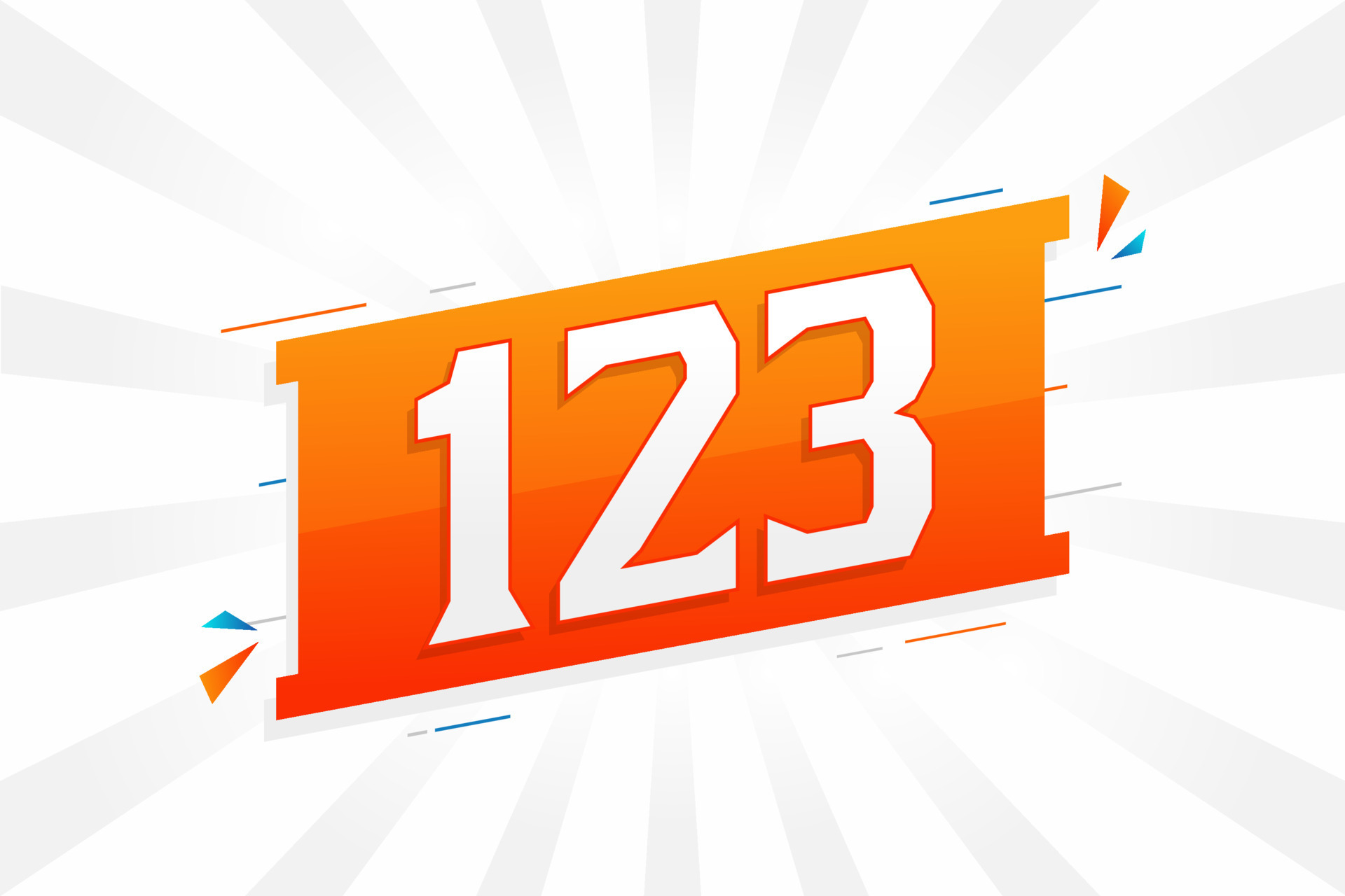 123 Number Vector Font Alphabet Number 123 With Decorative Element 123-number-vector-font-alphabet-number-123-with-decorative-element