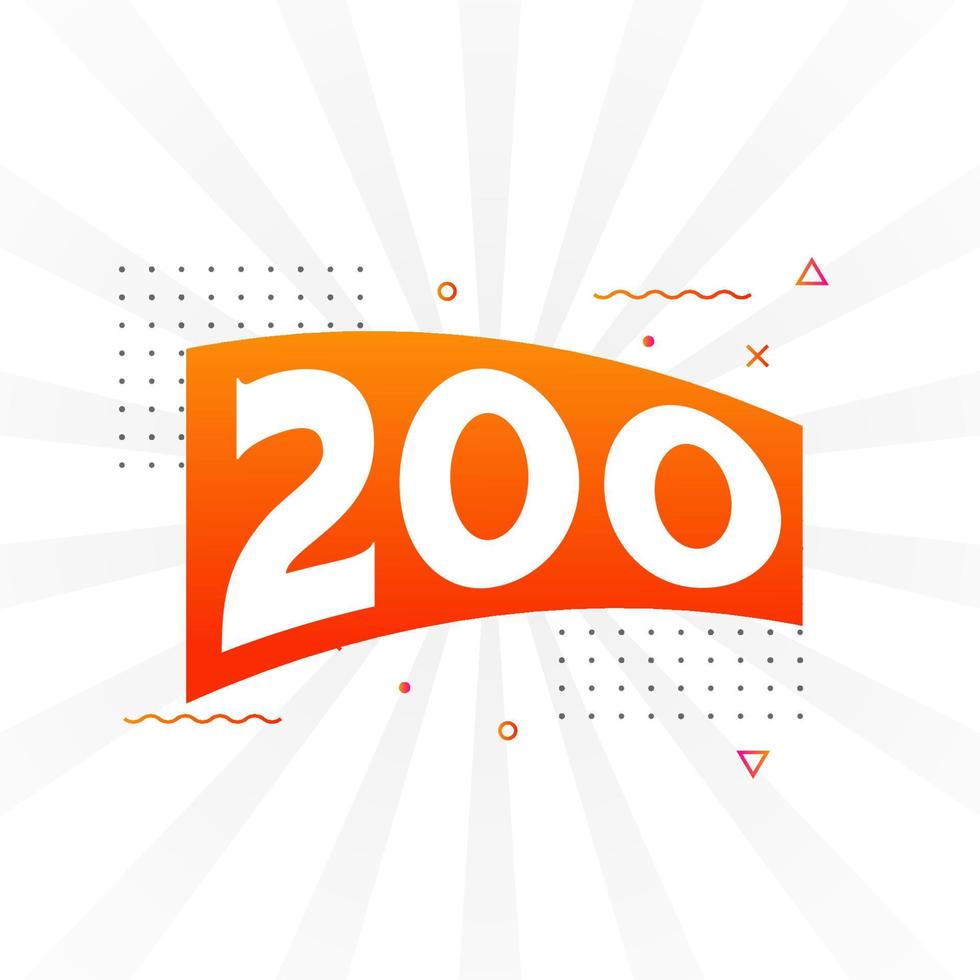 200-number-vector-font-alphabet-number-200-with-decorative-element