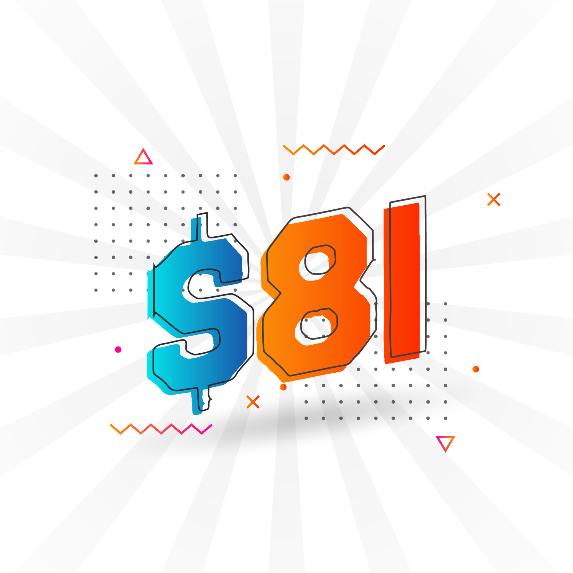 81 Dollar Currency Vector Text Symbol 81 USD United States Dollar 81-dollar-currency-vector-text-symbol-81-usd-united-states-dollar