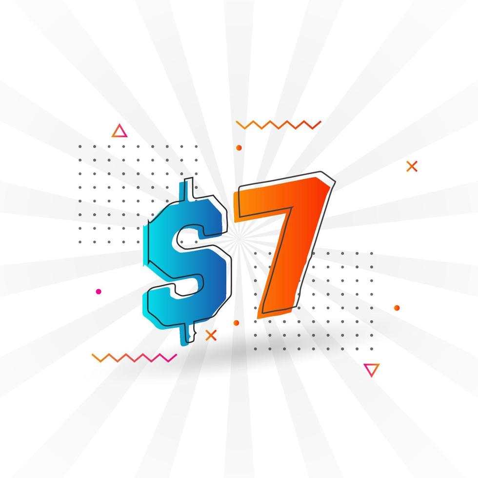 7-dollar-currency-vector-text-symbol-7-usd-united-states-dollar
