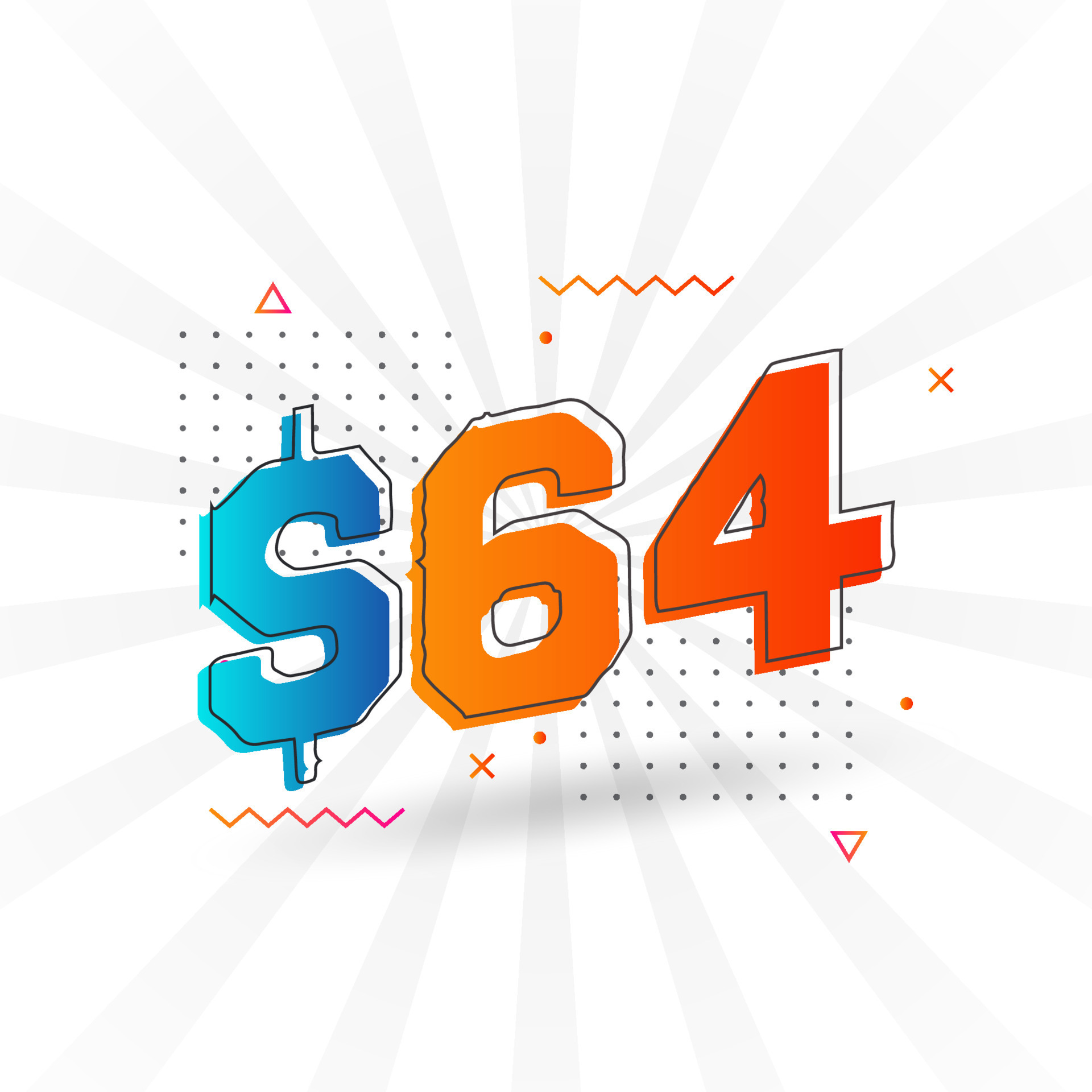 64 Dollar Currency Vector Text Symbol 64 USD United States Dollar 64-dollar-currency-vector-text-symbol-64-usd-united-states-dollar