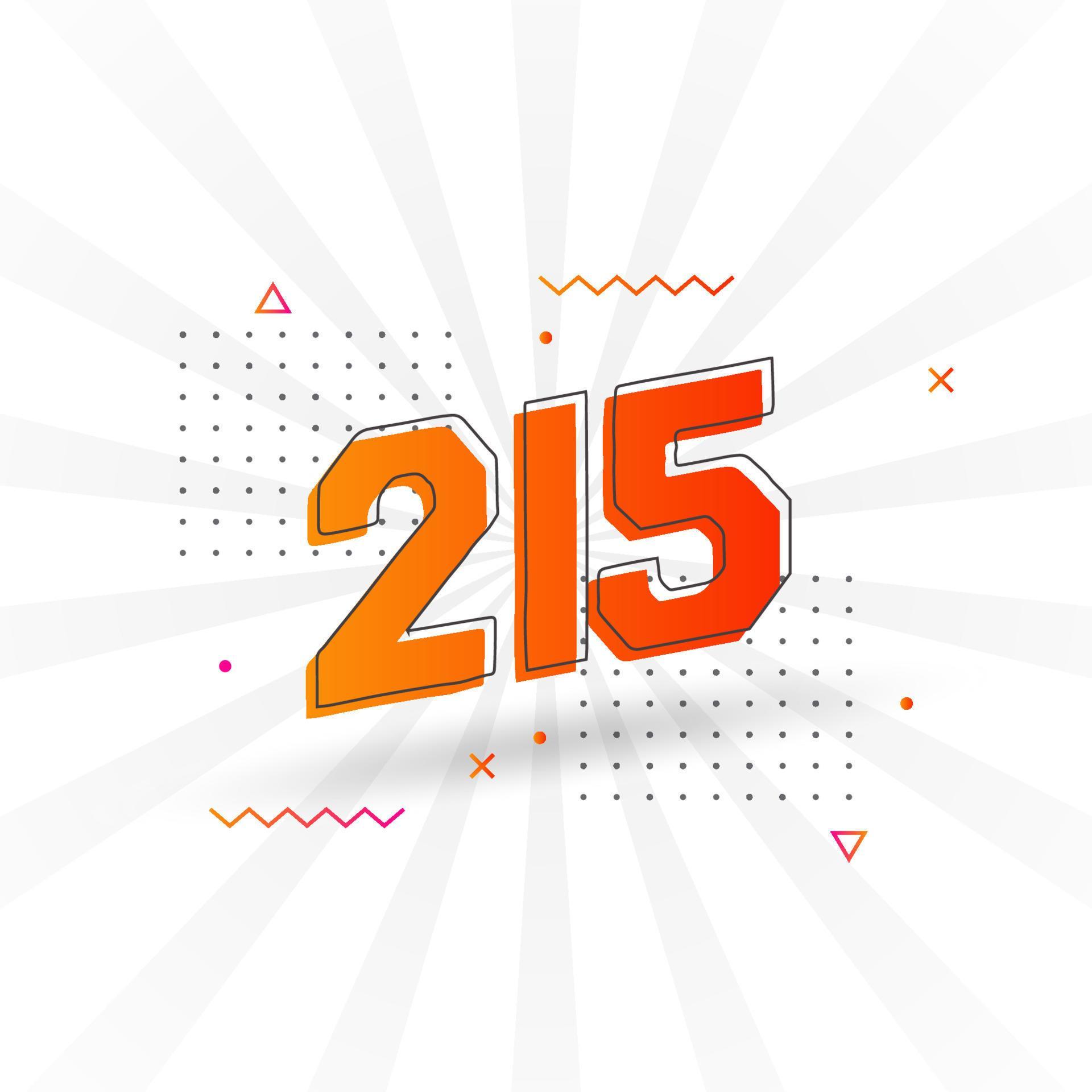 215-number-vector-font-alphabet-number-215-with-decorative-element