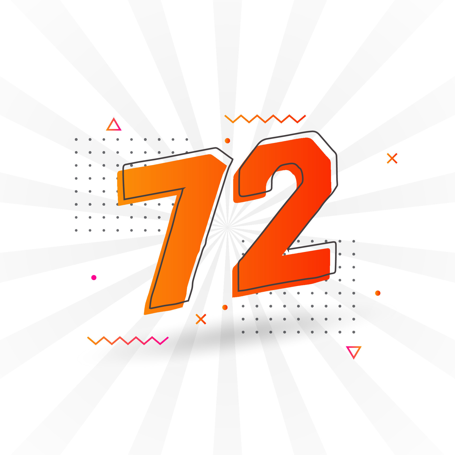 72-number-vector-font-alphabet-number-72-with-decorative-element-stock