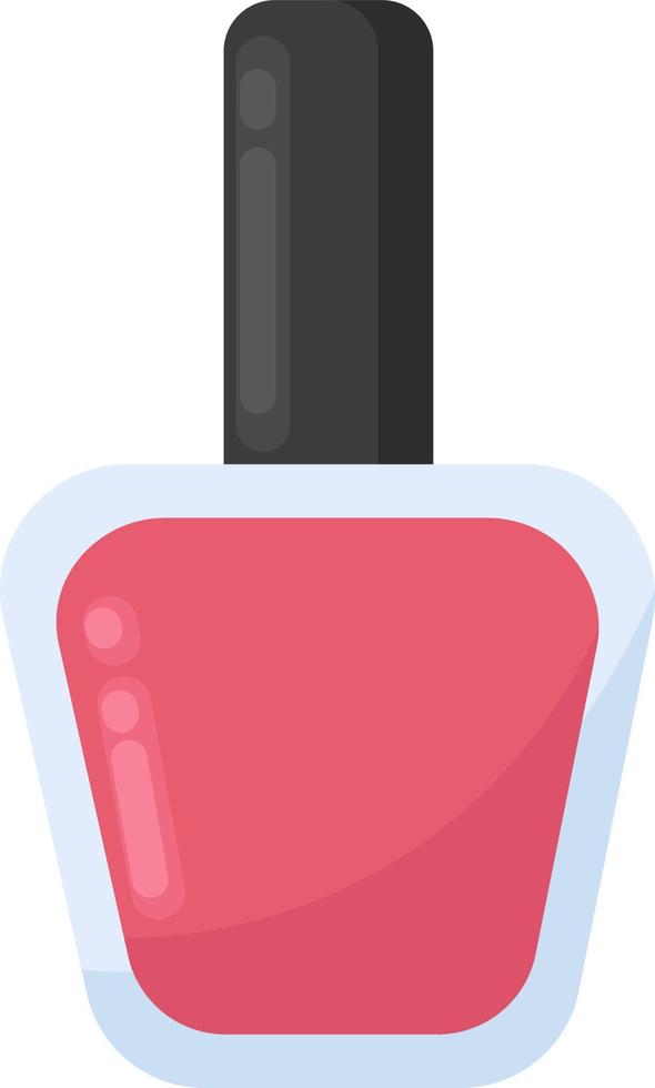 Pink manicure, illustration, vector on white background.