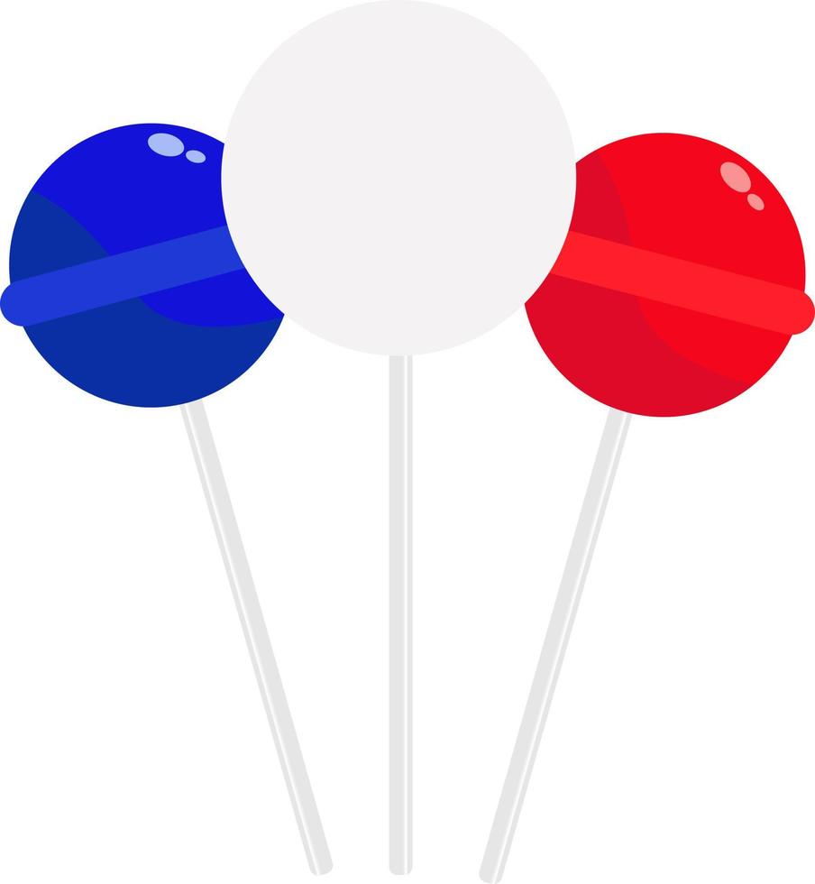 Sweet lollipops ,illustration, vector on white background.