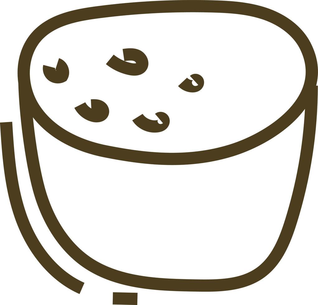 Weird shaped bread, illustration, vector on a white background
