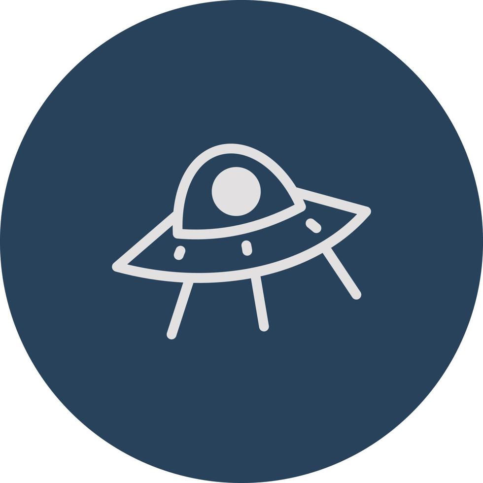 Alien UFO, illustration, vector, on a white background. vector