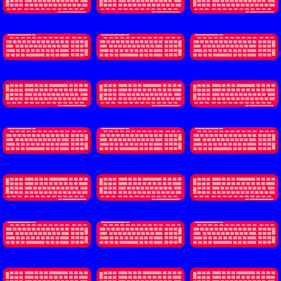 Keyboards pattern, illustration, vector on white background. 13891630 ...
