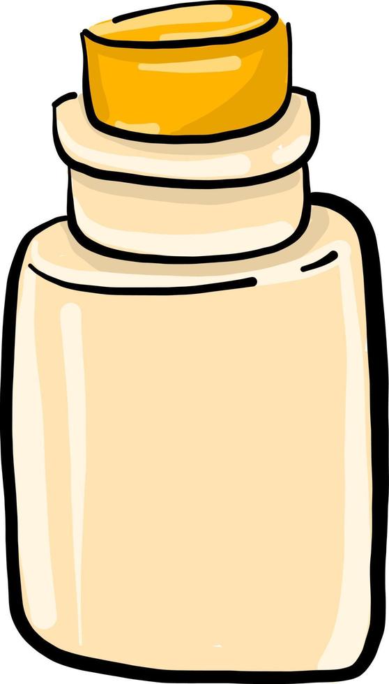 Small bottle, illustration, vector on white background