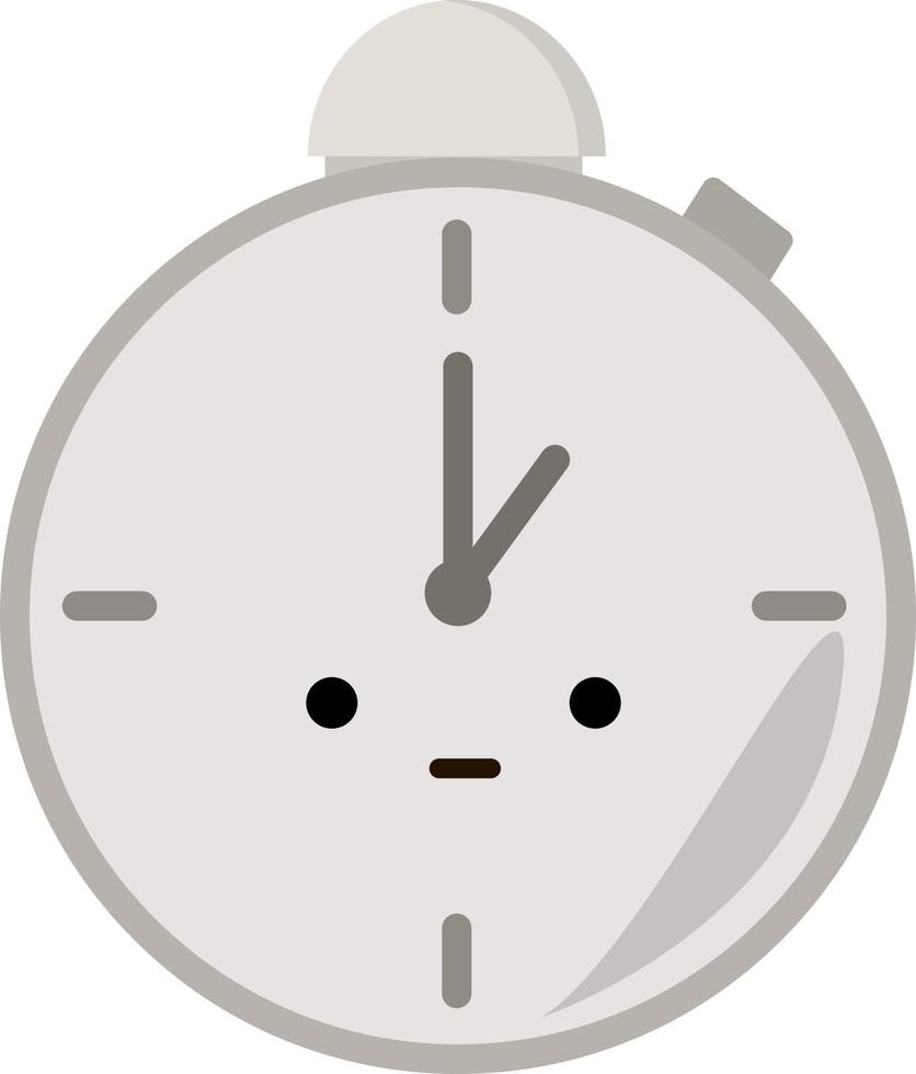 reloj de bolsillo, ilustración, vector sobre fondo blanco.