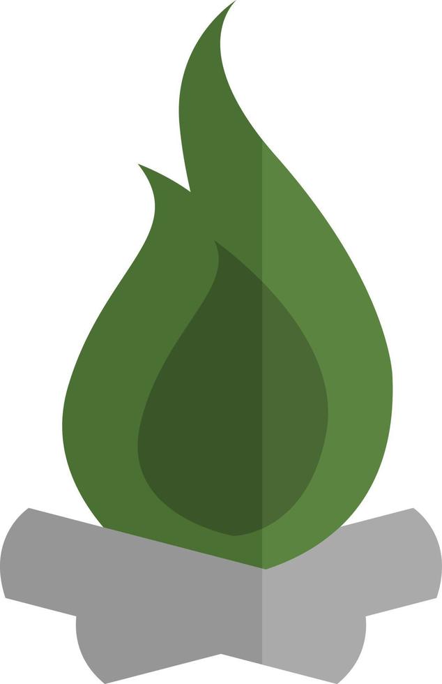 Camping fire, illustration, vector, on a white background. vector