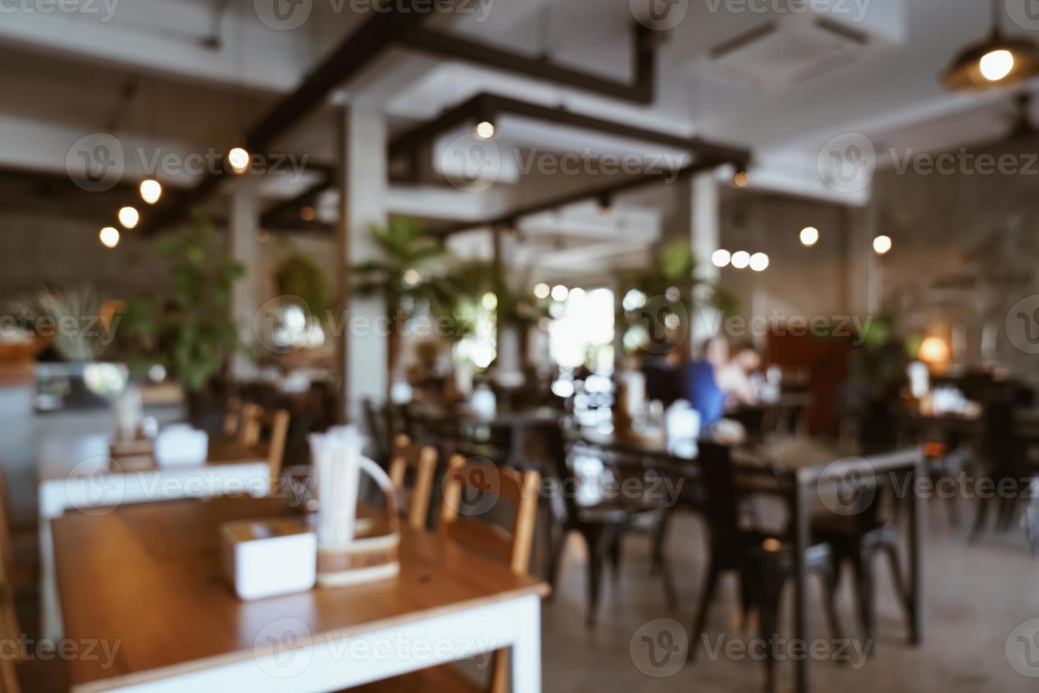 abstract blur restaurant for background photo