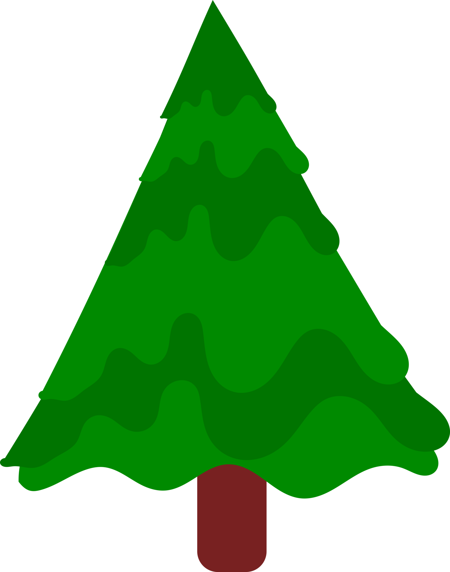 Christmas tree illustration 13892245 PNG