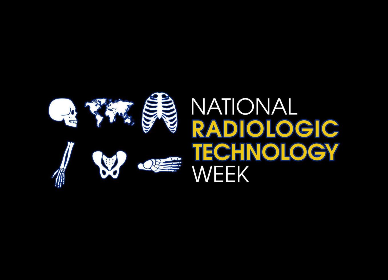 vector graphic of national radiologic technology week good for national radiologic technology