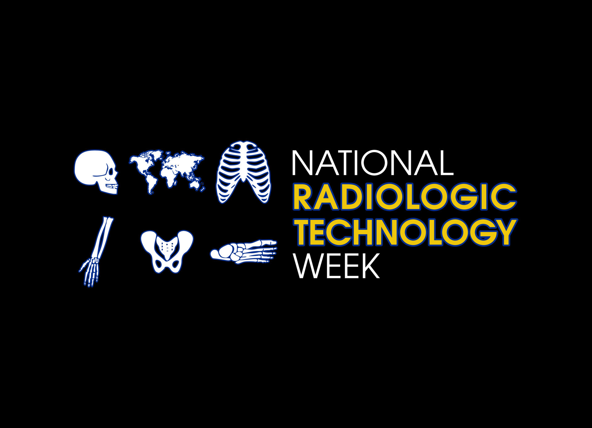 vector graphic of national radiologic technology week good for national